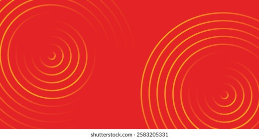 Orange abstract background with geometric shape. Modern gradient diagonal rounded lines. Dynamic shapes. Minimal geometric. Futuristic concept. Horizontal banner template. eps 10