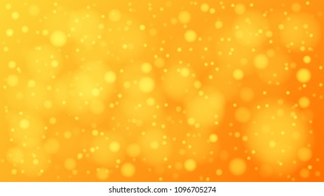 Orange abstract background with glare and sunlight. Vector illustration.
