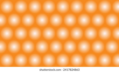 Fondo abstracto naranja con bolas brillantes