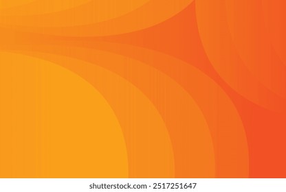 Orange abstract background with glowing diagonal wave lines. Modern shiny geometric lines pattern.