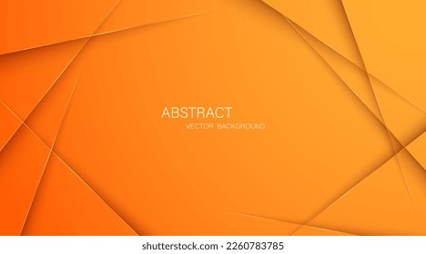 Orangefarbener abstrakter Hintergrund mit goldfarbenen, leuchtenden Linien, freier Raum für Design. modernes Innovationskonzept, Hintergrund

