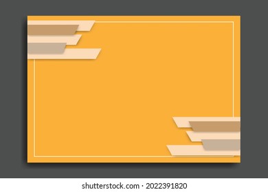 Orange abstract background. Great background for banner, web, flyer, social media, cover, sales template etc