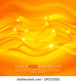 Orange abstract background.The illustration contains transparency and effects.