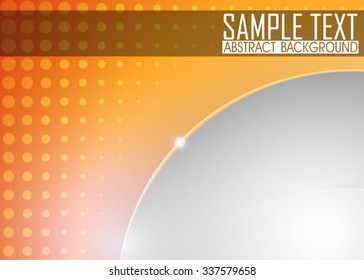 Orange abstract background illustration. Ready for work with banner, site or business card. 