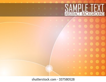 Orange abstract background illustration. Ready for work with banner, site or business card. 