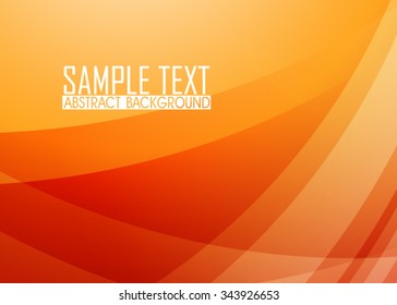 Orange abstract background illustration. Template for business card or banner.