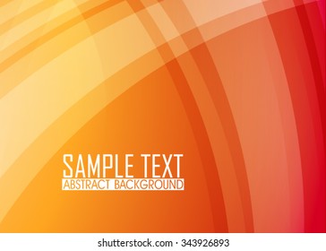 Orange abstract background illustration. Template for business card or banner.