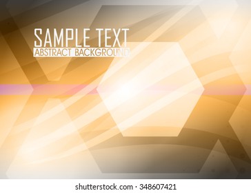 Orange abstract background illustration. Template for business card or banner 