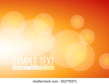 Orange abstract background illustration. Template for business card or banner 