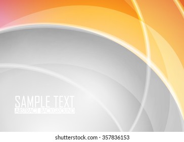 Orange abstract background illustration. Template for business card or banner.