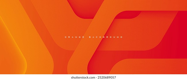 Orange abstrakte Hintergrundschichten Linien Textur Design Vektor