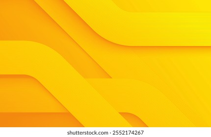 Orange abstract background layers lines texture design vector