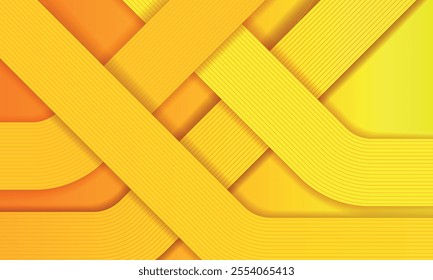 Orange abstract background layers lines texture design vector