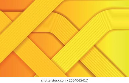 Orange abstract background layers lines texture design vector