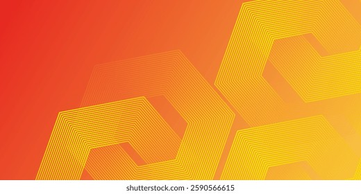 Orange abstract background layers lines texture design vector ilustration