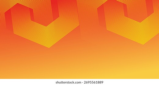 Fondo abstracto naranja capas líneas textura diseño Vector ilustración