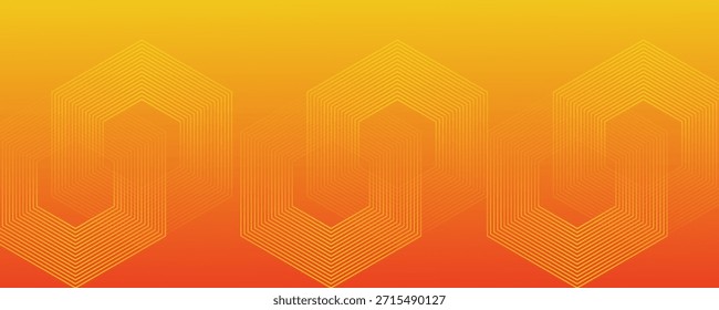 Orange abstract background layers lines texture design vector ilustration