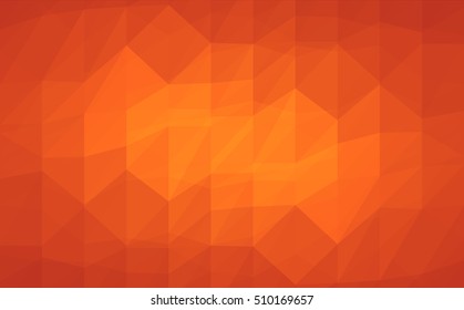 orange abstract background low poly. Vector illustration