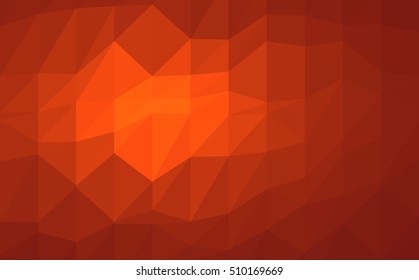 orange abstract background low poly. Vector illustration