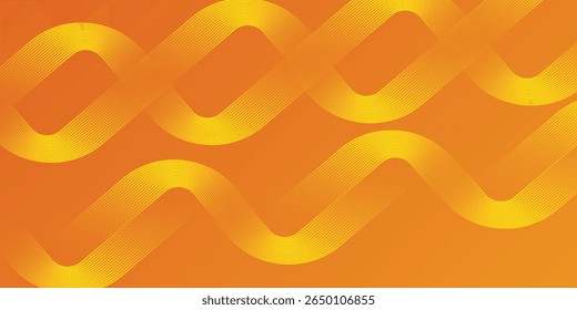 Orange abstract background. Minimal pattern. Vibrant gradient geometric lines. Modern design. Suit for art modern simple art