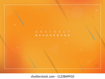 orange abstract background with minimalist concept use for annual report background and website landing page, vector EPS 10 
