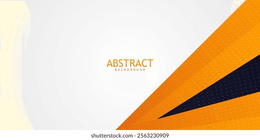 orange abstract background. Modern circle lines pattern. Minimal geometric abstract orange background with circle shape and line. Minimal geometric design. Vector illustration