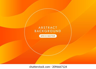 fondo abstracto anaranjado diseño de color moderno con formas líquidas dinámico amarillo gradiente futurista eps10 vector