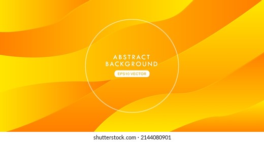 fondo abstracto anaranjado diseño de color moderno con formas líquidas dinámico amarillo gradiente futurista eps10 vector
