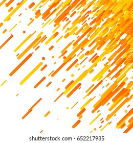 Fundo abstrato laranja no branco. Ilustração em papel vetorial.