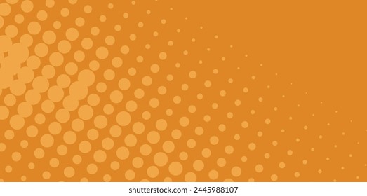 orange abstract background, pattern of circles