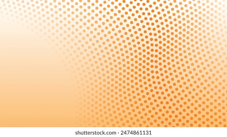 Orange abstract background with polkadot pattern for backdrop or presentation