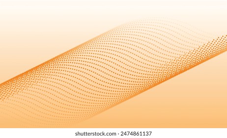 Orange abstract background with polkadot pattern for backdrop or presentation