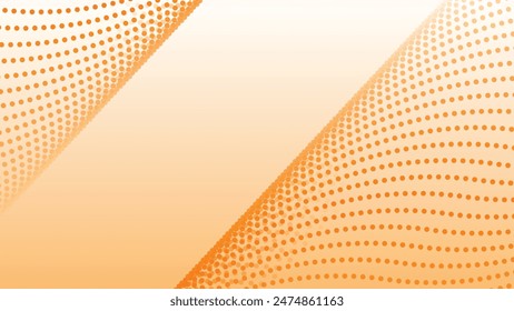 Orange abstract background with polkadot pattern for backdrop or presentation