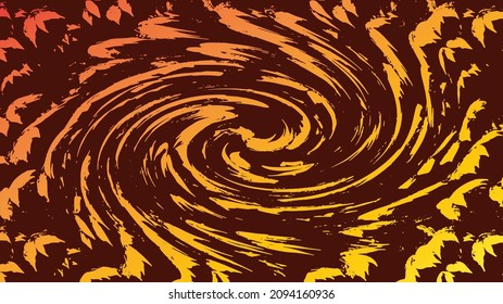 orange abstract background with psychedelic style