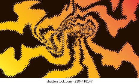 orange abstract background with psychedelic style