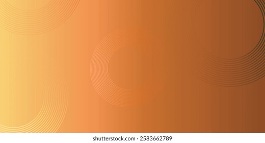 Orange abstract background with shining geometric lines. modern shiny colors

