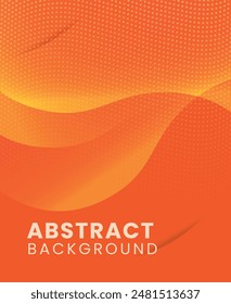 Orange abstract background simple with glow effect