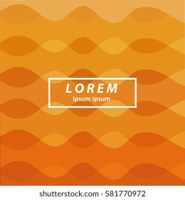 orange abstract background. smooth wavy lines, abstract wave background for presentation fashion or business
