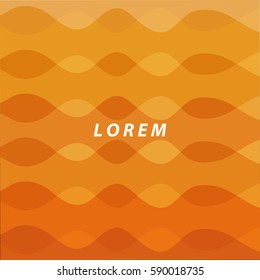 orange abstract background. smooth wavy lines, abstract wave background for presentation fashion or business