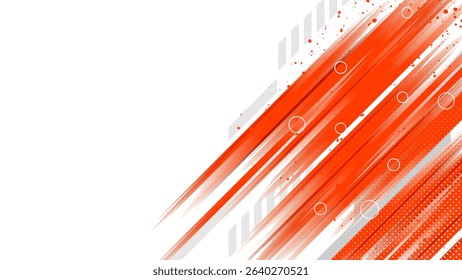 Orange abstract background, sports banner with dynamic shape ideal for sport themed events, racing posters, promotional flyers, cover, presentation backdrop and social media