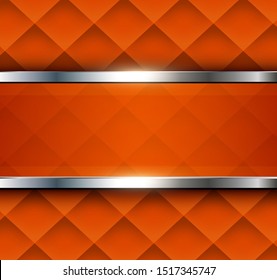 Orange abstract background  with square pattern, vector illustration.