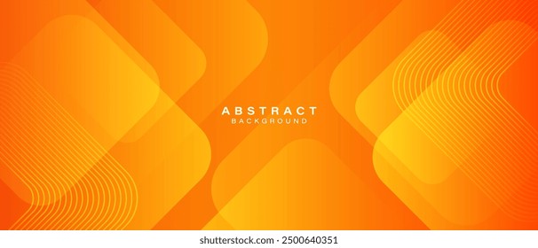 Orange abstract background with square shapes. Geometric design elements. Dynamic shapes. Modern concept. Suit for brochure, flyer, banner, corporate, cover, website, poster. Vector illustration