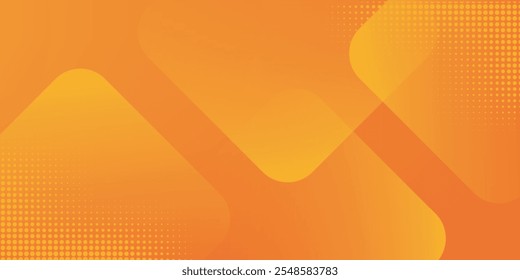 Orange abstract background with square shapes. Geometric design elements. Dynamic shapes. Modern concept. Suit for brochure, flyer, banner, corporate, cover, website, poster. Vector illustration