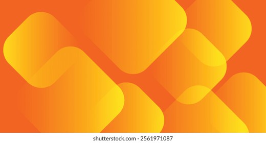 Orange abstract background with square shapes. Geometric design elements. Dynamic shapes. Modern concept. Suit for brochure, flyer, banner, corporate, cover, website, poster. Vector illustration