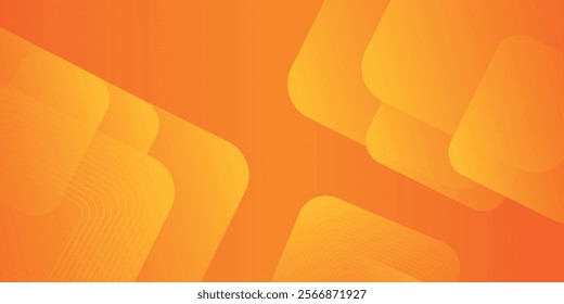 Orange abstract background with square shapes. Geometric design elements. Dynamic shapes. Modern concept. Suit for brochure, flyer, banner, corporate,