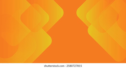 Orange abstract background with square shapes. Geometric design elements. Dynamic shapes. Modern concept. Suit for brochure, flyer, banner, corporate, cover, website, poster. Vector illustration