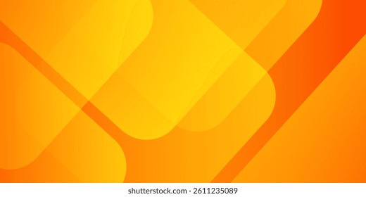 Orange abstract background with square shapes. Geometric design elements.