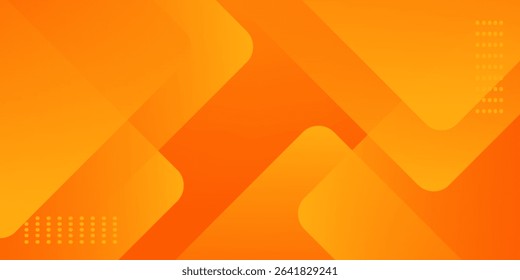Orange abstract background with square shapes. Geometric design elements. Dynamic shapes. Modern concept. Suit for brochure, flyer, banner, corporate, cover, website, poster. Vector illustration
