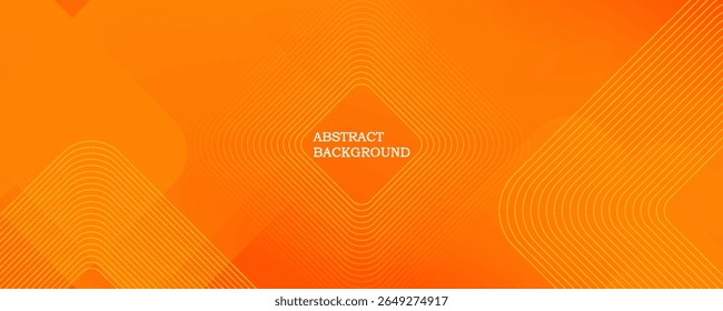 Orange abstract background with square shapes. Geometric design elements. Dynamic shapes. Modern concept. Suit for brochure, flyer, banner, corporate, cover, website, poster. Vector illustration
