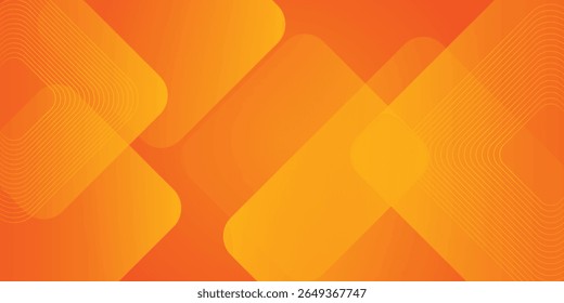 Orange abstract background with square shapes. Geometric design elements. Dynamic shapes. Modern concept. Suit for brochure, flyer, banner, corporate, cover, website, poster. Vector illustration